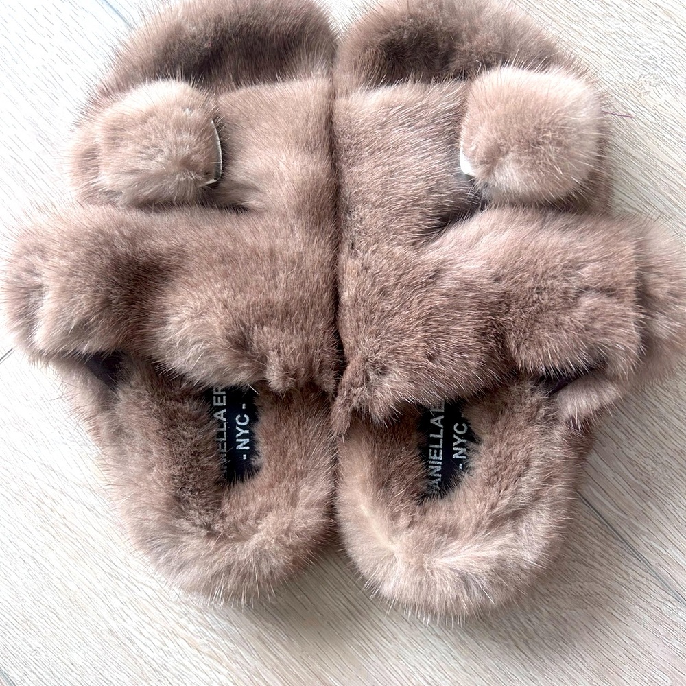 Real Mink Sandals
